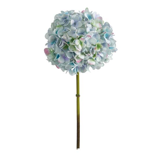 Light Blue Hydrangea Artificial Flower, Michaels Outdoor Silk Flowers